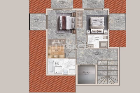 Продажа виллы в Аланье, Анталье, Турция 5+1, 430м2, №206676 – фото 19