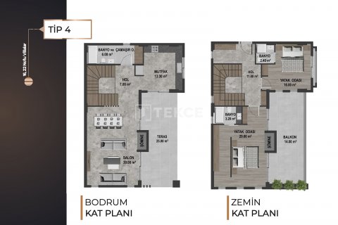 4+1 Villa  i Kusadasi, Aydin, Tyrkia Nr. 211666 - 20