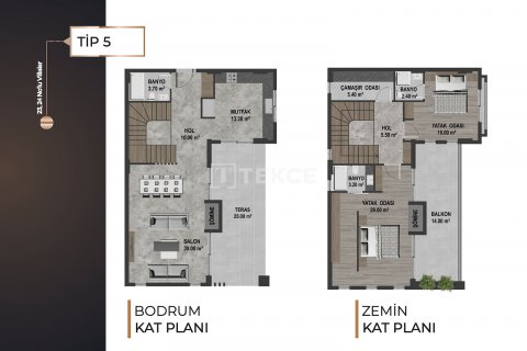 4+1 Villa  i Kusadasi, Aydin, Tyrkia Nr. 211666 - 21