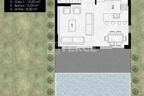 4+1 Villa  i Kusadasi, Aydin, Tyrkiet Nr. 211665 - 23