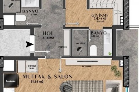 2+1 Wohnung  in Aksu, Antalya, Türkei Nr. 182734 - 13