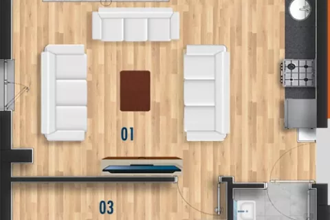 آپارتمان در  Mugla ، ترکیه 1 خوابه ، 65 متر مربع.  شماره 189414 - 18
