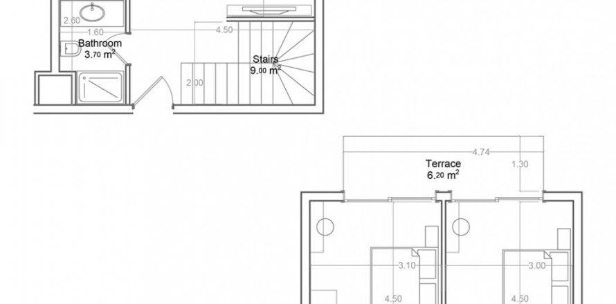 پنت هاس در در Yekta Green Life Gazipasa Residence Gazipasa ، ترکیه 2 خوابه ، 107.8 متر مربع.  شماره 189159