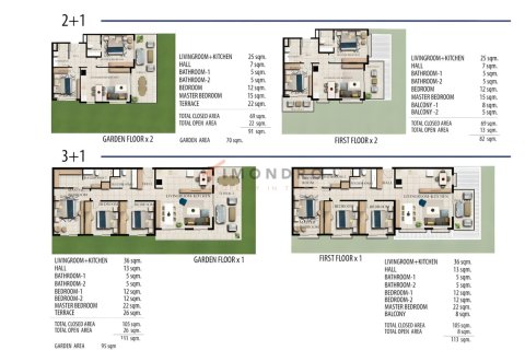 Apartment for sale  in Northern Cyprus, 3 bedrooms, 113m2, No. 192256 – photo 13