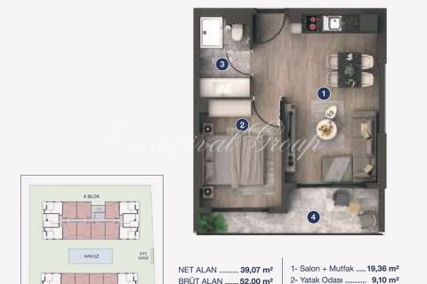Apartment for sale  in Izmir, Turkey, 1 bedroom, 35m2, No. 191200 – photo 11
