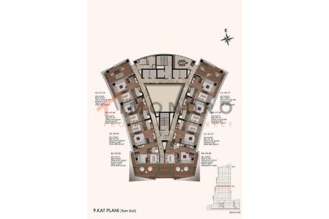 Продажа квартиры  в Умрание, Стамбуле, Турция 1+1, 85м2, №193100 – фото 9