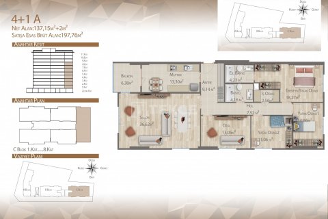 1+1 Wohnung  in Istanbul, Türkei Nr. 194274 - 22