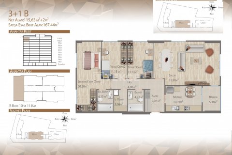 1+1 Wohnung  in Istanbul, Türkei Nr. 194274 - 20