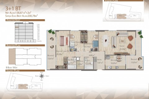 1+1 Wohnung  in Istanbul, Türkei Nr. 194274 - 21