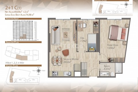 1+1 Wohnung  in Istanbul, Türkei Nr. 194274 - 24
