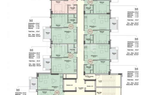 1+1 Lägenhet i Alanya, Antalya, Turkiet Nr. 163481 - 28