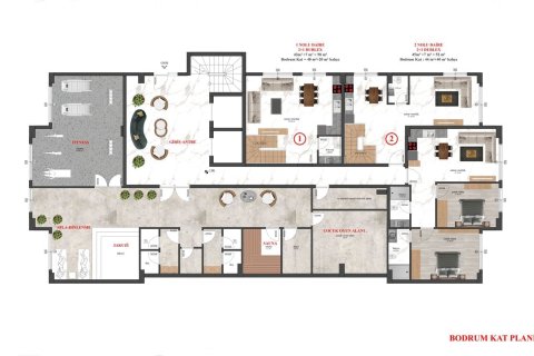 Продажа квартиры  в Аланье, Анталье, Турция 1+1, 50м2, №62757 – фото 27