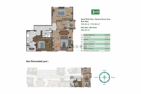 1+1 Lejlighed  i Küçükçekmece, Istanbul, Tyrkiet Nr. 194159 - 10