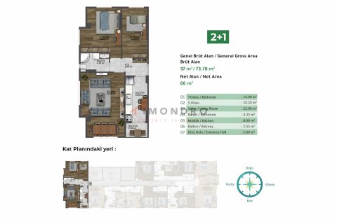 3+1 Wohnung  in Küçükçekmece, Istanbul, Türkei Nr. 194161 - 9