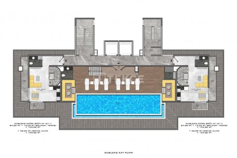 Продажа пентхауса  в Аланье, Анталье, Турция 2+1, 141м2, №189044 – фото 29