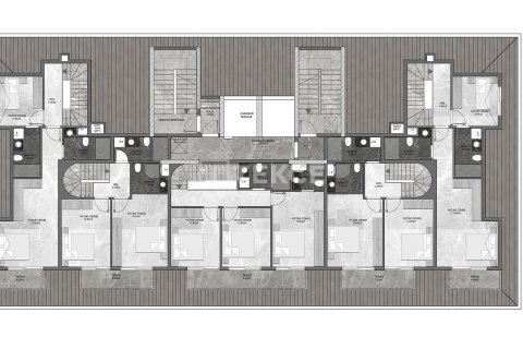 3+1 Penthäuser  in Alanya, Antalya, Türkei Nr. 189045 - 24