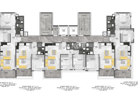 3+1 Penthäuser  in Alanya, Antalya, Türkei Nr. 189045 - 25
