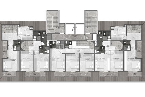 4+1 Penthäuser  in Alanya, Antalya, Türkei Nr. 189046 - 21