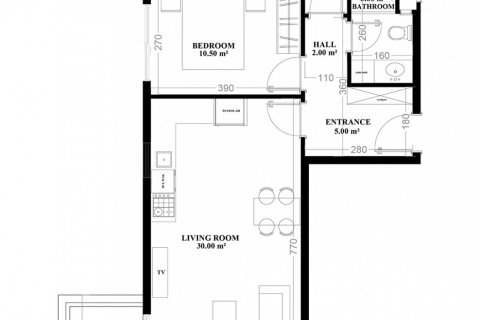 2+1 Lägenhet i Yekta Blue V Residence, Mahmutlar, Antalya, Turkiet Nr. 183778