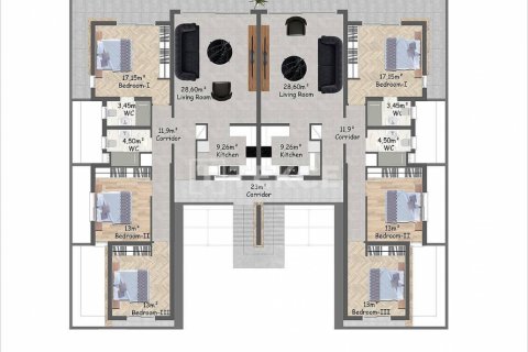Penthouse  i Girne,  Nr. 194290 - 29