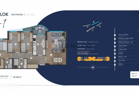 Продажа квартиры  в Пендике, Стамбуле, Турция 1+1, 64м2, №194296 – фото 22