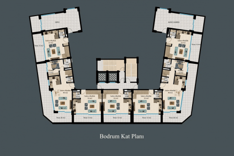 1+1 Lejlighed  i Demirtas, Alanya, Antalya, Tyrkiet Nr. 180011 - 12