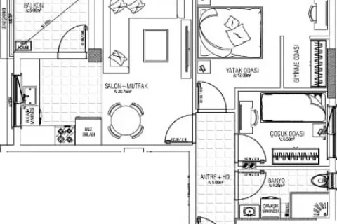 2+1 Wohnung  in Türkei Nr. 189420 - 21
