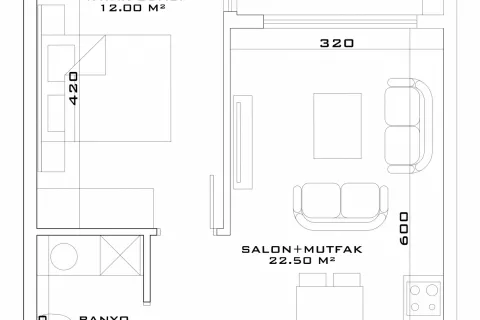آپارتمان در  Aksu ، امارات متحده عربی 1 خوابه ، 90 متر مربع.  شماره 182865 - 26
