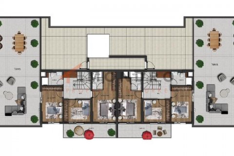Продажа квартиры  в Аксу, Анталье, Турция 4+1, 185м2, №191847 – фото 21