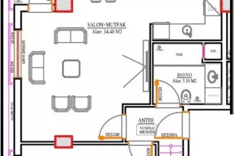 3+1 Wohnung  in Türkei Nr. 183262 - 13
