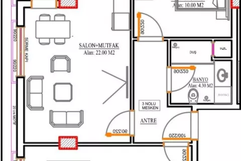 Продажа квартиры  в Турции 2+1, 70м2, №183260 – фото 13