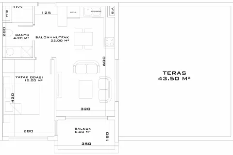 1+1 Wohnung  in Aksu, Antalya, Türkei Nr. 182877 - 26