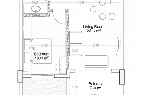 Квартира в Yekta Green Life Gazipasa Residence 1+1, Газипаша, Анталья, Турция №160708