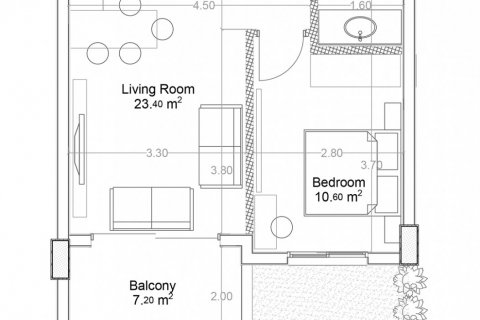 آپارتمان در در Yekta Green Life Gazipasa Residence Gazipasa ، ترکیه 1 خوابه ، 63.8 متر مربع.  شماره 160712