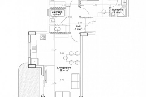 Квартира в Yekta Green Life Gazipasa Residence 2+1, Газипаша, Анталья, Турция №160713