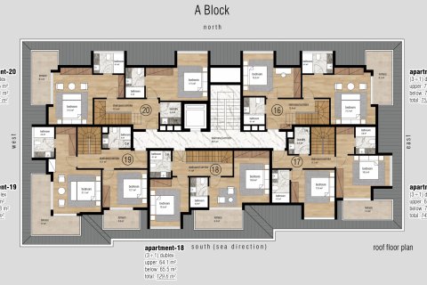 Продажа квартиры  в Оба, Анталье, Турция 1+1, 57м2, №188837 – фото 21