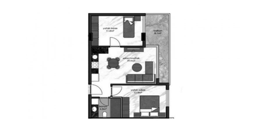 Planlægge Layout2BR-110