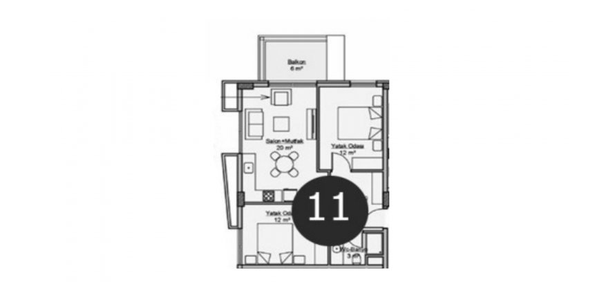 نقشه طبقه Layout2BR-112