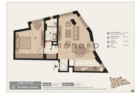 1+1 Lägenhet  i Beyoglu, Istanbul, istanbul, Turkiet Nr. 177863 - 28