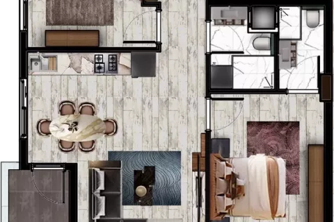 Продажа квартиры  в Аксу, Анталье, Турция 2+1, 58.5м2, №183089 – фото 23