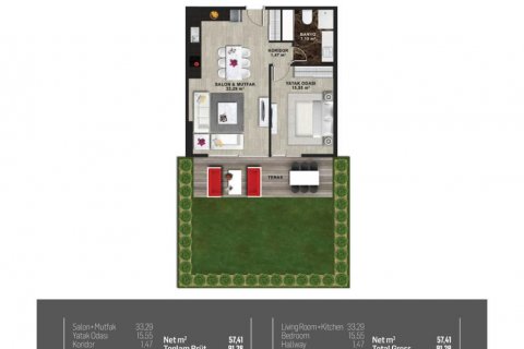 Продажа квартиры  в Стамбуле, Турция 4 комн., 137м2, №186094 – фото 30