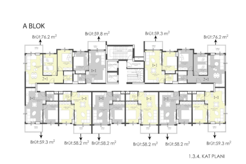 Продажа квартиры в Аланье, Анталье, Турция 1+1, 58м2, №175642 – фото 30