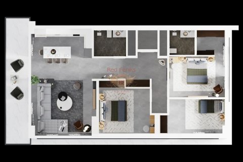 آپارتمان در فاماگوستا ، ترکیه 3 خوابه ، 160 متر مربع. شماره 187692 - 15