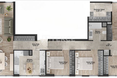 4+1 Lejlighed  i Istanbul, Tyrkiet Nr. 187177 - 4