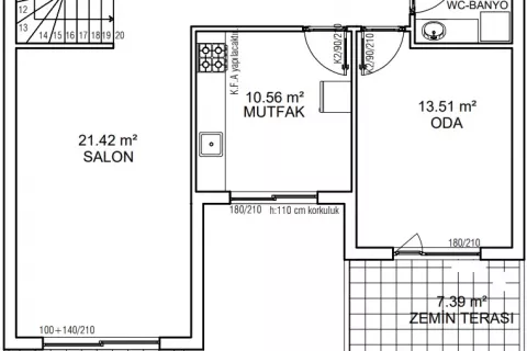 Daire  2+1  Aksu, Antalya, Türkiye №183217 - 29