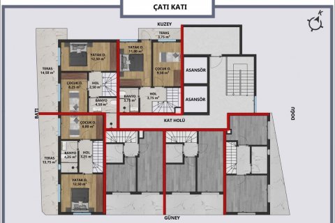 Daire  1+1  Muratpaşa, Antalya, Türkiye №206843 - 11