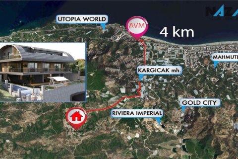 آپارتمان در  Alanya ، ترکیه 4 خوابه ، 525 متر مربع.  شماره 211257 - 3