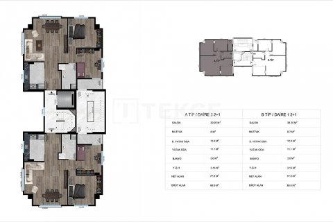 Apartment for sale  in Istanbul, Turkey, 2 bedrooms, 88m2, No. 192159 – photo 5