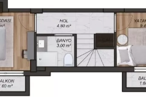 2+1 Lägenhet i Mugla, Turkiet Nr. 183537 - 23