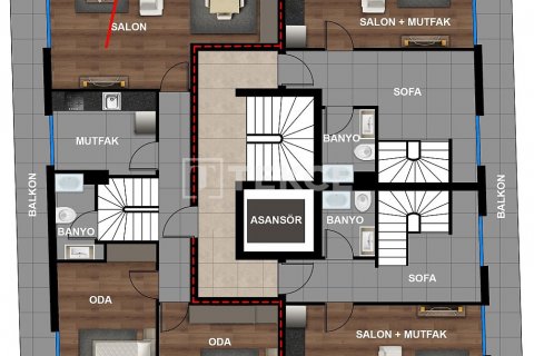 Apartment for sale  in Antalya, Turkey, 1 bedroom, 60m2, No. 193640 – photo 10